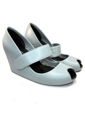 United Nude Blue/Gray Rubber Wedges | 40